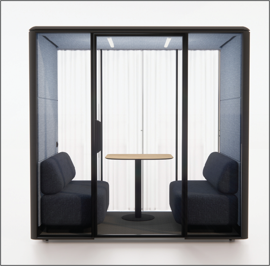 QUBIQ Comfort: Optional sheer curtain at the back