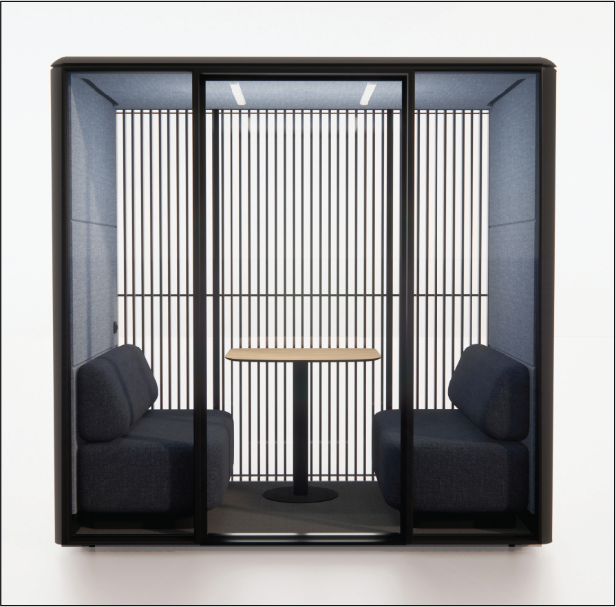QUBIQ Comfort: Optional privacy blinds at the back