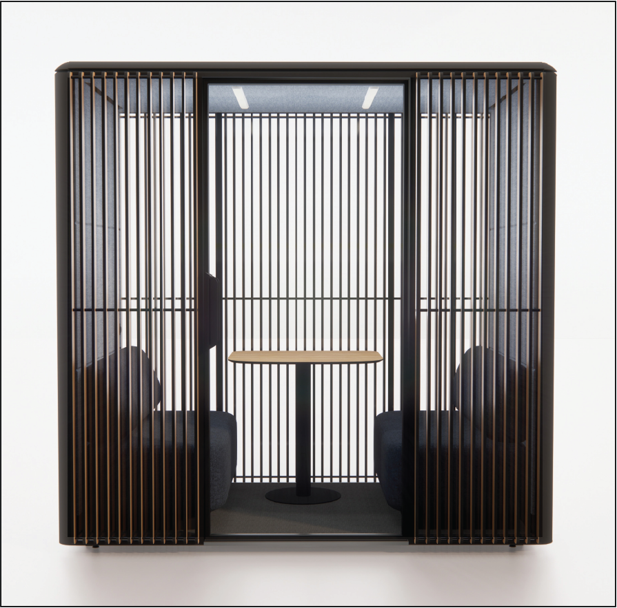 QUBIQ Comfort: Optional privacy blinds at the front