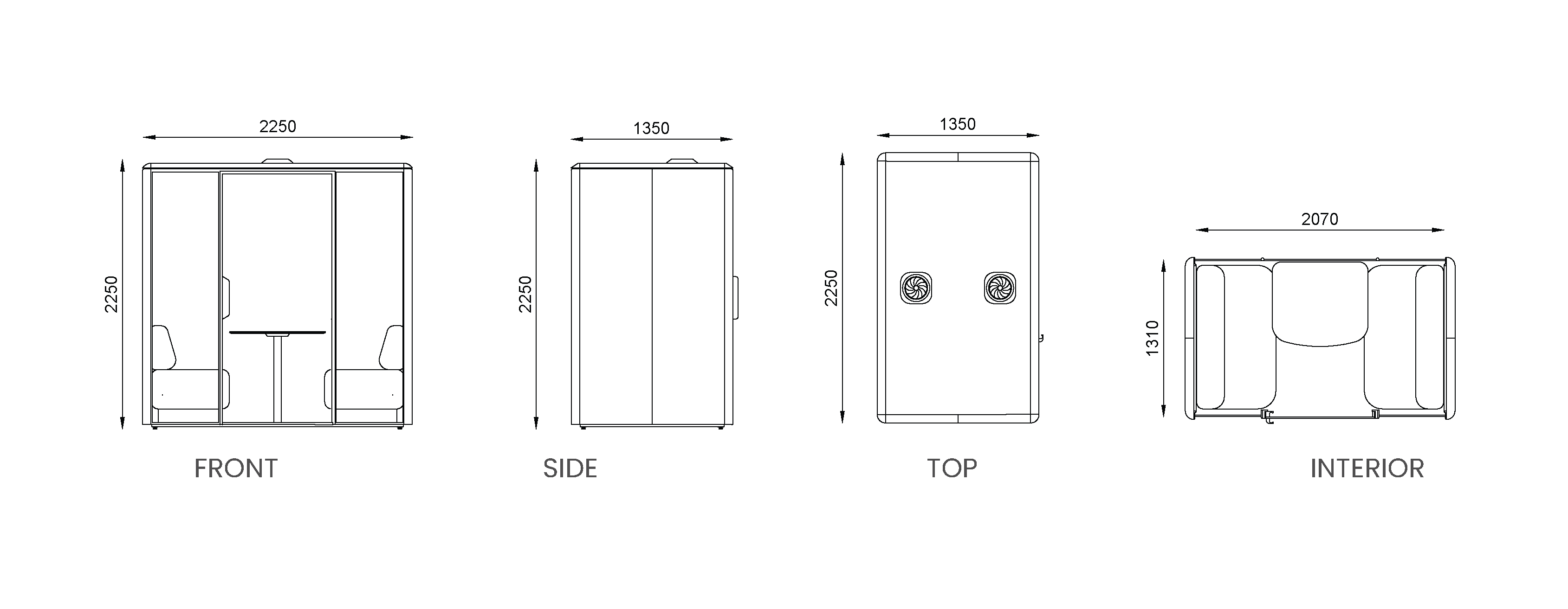 QUBIQ Comfort original technical drawings