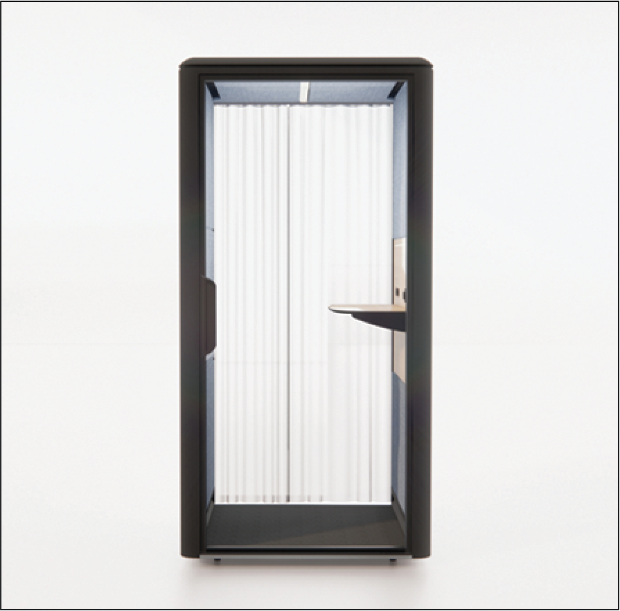 QUBIQ Compact: Optional sheer curtain at the back