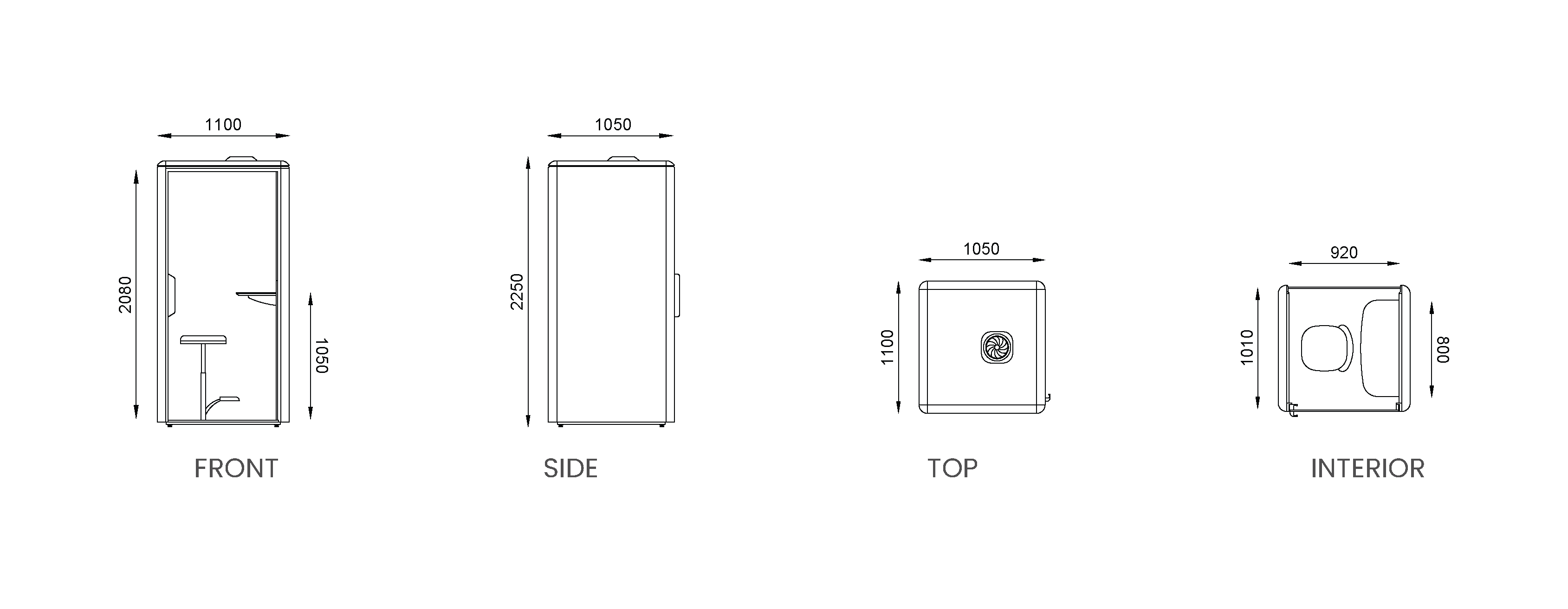 QUBIQ Compact original technical drawings