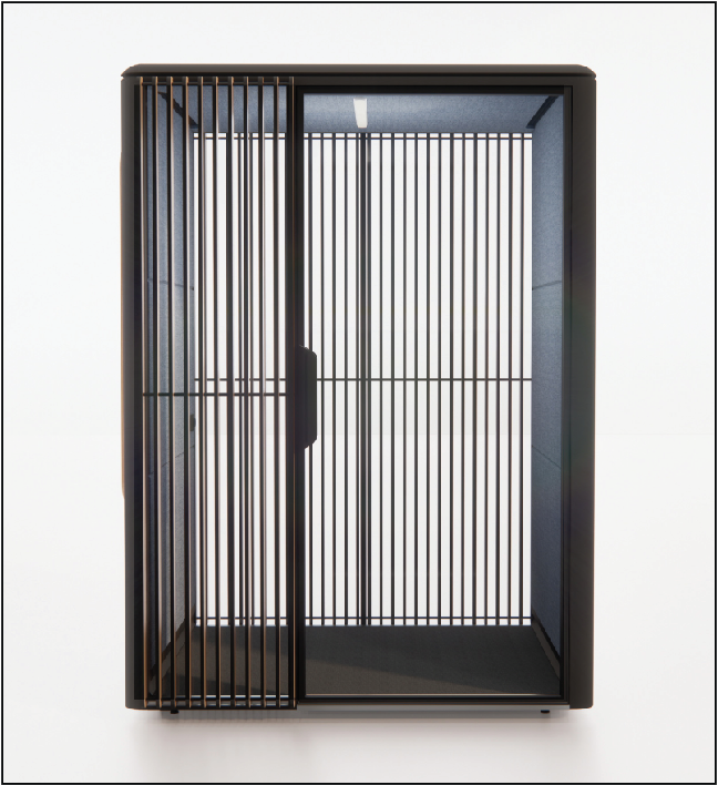 QUBIQ Ergo: Optional privacy blinds at the front