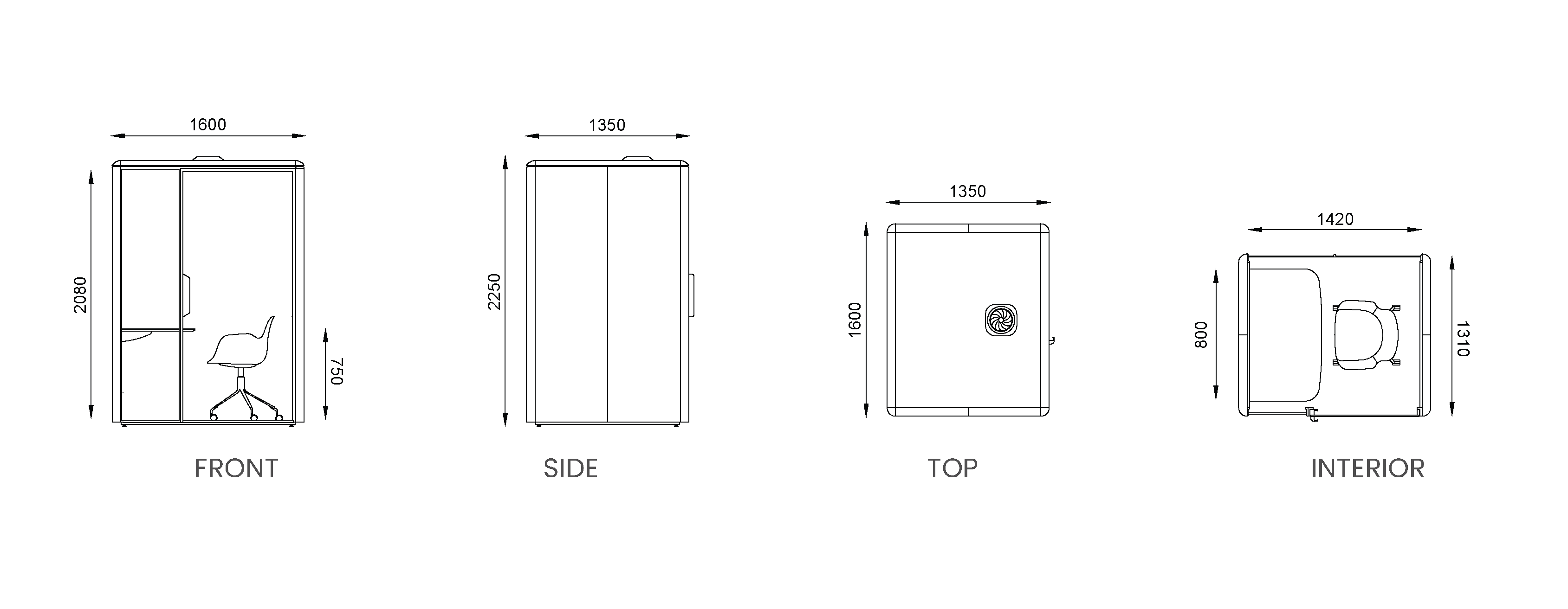 QUBIQ Work original technical drawings